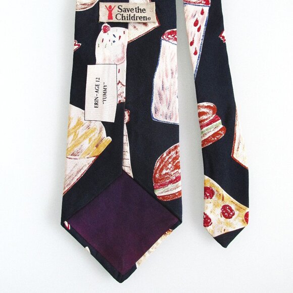 Save The Children Early Men's Silk Tie - Picture 4 of 5